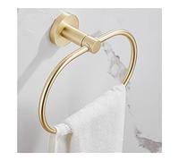 FGXHHS Ensemble Porte-Serviettes en métal doré brossé - Accessoires de Salle de Bain élégants, Comprenant Un Porte-Serviettes, Un Porte-Papier Toilette et Une Brosse WC. Idéal pour Le ran