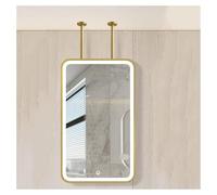 FGXHHS Miroir Suspendu Flottant au Plafond, Miroir rectangulaire avec éclairage LED pour Salle de Bain, Miroir de Maquillage pour Salle de Bain d'hôtel ou de Maison, Miroir décoratif à ca