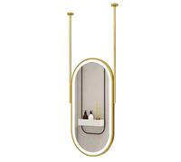 FGXHHS Ovale avec éclairage LED et Double Bras réglable pour Fixation Murale ou au Plafond