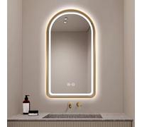 FGXHHS Plafonnier LED arqué avec éclairage antibuée à intensité Variable et Commande Tactile pour la décoration de Coiffeuse