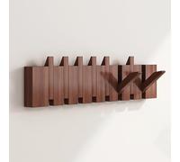FGXHHS Porte-Manteaux Multi-Supports en Bois Massif, en Forme de Touches de Piano, Moderne et Unique, Gain de Place, avec Rabat pour Suspendre Manteaux, écharpes et Sacs à Main.