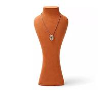 FGXHHS Présentoir à Bijoux Orange pour Colliers, pendentifs et chaînes, Porte-Buste, Mannequin, Organisateur pour la Maison, pour Filles et Femmes