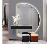 FGXHHS Système antibuée avec rétroéclairage LED à intensité Variable et Interrupteur Tactile Intelligent, Panneau Mural sans Cadre sur Toute la Longueur pour entrée