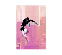 fgxmne Poster sur toile Spider-Man Across The Spider-Verse - Décoration pour chambre à coucher, bureau, chambre - Cadeau - 40 x 60 cm