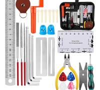 FGXY 28pcs Guitar Repair Care Kit, Instrument à Cordes Guitare Yukiri Basse Mandoline Banjo Nettoyage Et Entretien Accessoires Set D'Outils De Guitare IdéEs Cadeaux Pour Les Amateurs