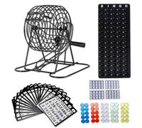 FGXY Jeu de Machine de Bingo en Métal, Bingo Boulier en Métal, Lotto Tombola, Jeux Bingo, Jeux Loto, Cartes Bingo, Jeux Interactifs pour Adultes Et Enfants à Jouer Ensemble, Jeux de Puzzle