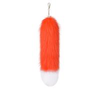 FgY829 Porte-clés imitation queue de renard en fourrure pour sac à main Accessoire de voiture Cospl, E, 40 cm