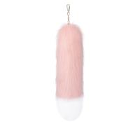 FgY829 Porte-clés imitation queue de renard en fourrure pour sac à main Accessoire de voiture Cospl, G, 40 cm