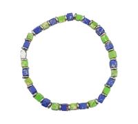 FgY898 Bracelet de perles colorées pour couples - Bracelet élastique en pierre - Idéal pour et pour un être cher, 20x0.435cm, Pierre œil de tigre