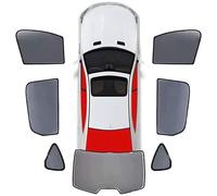 FGYLS Voiture Pare Soleil Fenêtre Latérale pour Jaguar E-Pace 2018-2022,Matériau Hautement Élastique Couverture Pare Soleil Avant et Arrière Protection UV,H