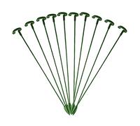 FGYZYP Lot de 10 tuteurs de 37,1 cm en fibre de verre pour plantes en pot, tomates, rose, pivoine, lys, orchidée, vigne