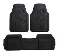 FH Group Black F11511BLACK Tapis de Sol très résistant pour camions, Voitures et véhicules Automobiles