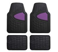 FH Group F11311 Tapis de Sol en Caoutchouc résistant pour la Plupart des Voitures, SUV et camions Violet