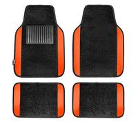 FH Group F14407ORANGE Tapis de Sol Universel Haut de Gamme pour Automobiles, Convient à la Plupart des Voitures, SUV et camions avec talonnière conducteur, Ensemble Complet