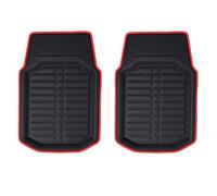 FH GROUP F14409REDBLACK-FRONT-AVC Tapis de Sol (Ensemble Avant Uniquement Rouge et Noir s Plateau Profond Toutes Temps)