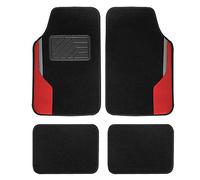 FH Group F14502-RED Ensemble Complet de Tapis de Sol en Moquette Universelle
