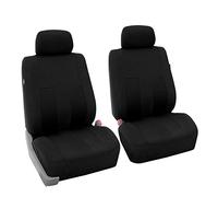 FH GROUP FB036BLACK102 Ensemble de Housses de siège Avant universelles à Rayures Noires pour la Plupart des Voitures, SUV et camions (compatibles avec airbag)