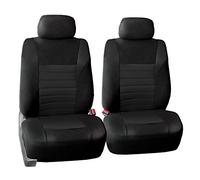 FH Group FB068102 Paire de Housses de siège de Voiture Avant en Maille aérée 3D - Compatibles avec la Plupart des Voitures, camions, VUS ou camionnettes (Noir uni)