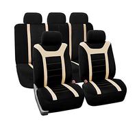 FH GROUP FB070BEIGE115 Lot de 11 Protections en Tissu de qualité supérieure pour sièges Auto, Beige