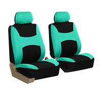 FH GROUP Front Set Cloth Car Seat Covers for Low Back Car Seats with Removable Headrest, Universal Fit, Airbag Compatible Seat Cover for SUV, Sedan, Van, Mint