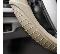 FH Group Housse de Volant Universelle en Silicone avec poignée et Motif massant, s'adapte à la Plupart des Voitures, SUV, camions et camionnettes, Beige