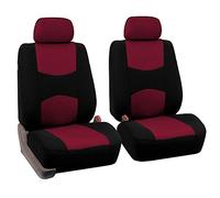 FH Group Housses de siège Automobile Bourgogne Universal Fit Flat Cloth Paire de seaux pour la Plupart des Voitures, VUS, camions et camionnettes FB050BURGUNDY102-A
