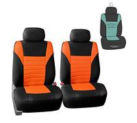 FH Group Paire de Housses de siège de Voiture de qualité supérieure en Maille aérée 3D - Compatibles avec airbag - Gris et Noir - Accessoires d'intérieur universels pour Voitures, camions et VUS