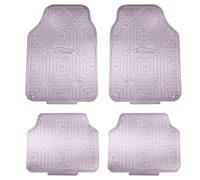 FH Group Tapis de Sol Automobile - Tapis de Sol en Caoutchouc métallique Robuste pour Voitures, Ajustement Universel, Tapis de Sol Climaproof, Tapis de Sol découpables pour la Plupart des berlines,