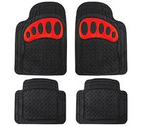 FH Group Tapis de Sol Automobile - Tapis de Sol en Caoutchouc Robuste pour Voitures, Ajustement Universel, Tapis de Sol Climaproof, Tapis de Sol découpables pour la Plupart des berlines, VUS, camions