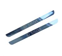 FHACAD 2 Pièces Plaques Plinthes en Acier Inoxydable pour Smart 451 453 Fortwo, Protection de Seuil de Porte de Voiture Anti-éraflures Threshold Bar,Blue