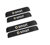 FHACAD 4 Pièces Protection Seuil de Porte de Voiture pour Smart Fortwo Forfour 450 451 453,Plinthes Garniture Accessoires,Anti-Dirty Antidérapan Résistant Aux Rayures