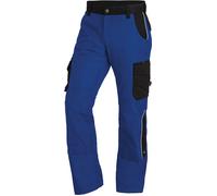 FHB Pantalon de travail BRUNO taille 48 royal/noir 65 % coton / 35 % PES