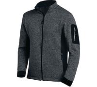 FHB Veste en polaire tricotée CHRISTOPH taille XL anthracite/noir 100 % PES