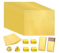FHBHJNATC 100 Pièces Emballage Tablette Chocolat,Emballage En Aluminium Chocolat, Papier Alimentaire Noel Emballage Chocolat, Fabrication Chocolat à Dubaï/Pour Décoration DIY/Noël(16x19CM)