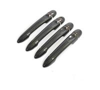 FHCBUTAE Accessoires Style Couverture Poignée Porte Voiture Pour Mercedes Pour Smart Pour Forfour 2014 2015 2016 2017 2018 2019 Fibre De Carbone Noir Brillant(fibre de carbone)