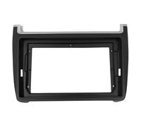 FHCBUTAE Panneau Stéréo Kit De Garniture D'installation De Cadre Panneau DVD Autoradio 2 DIN 9 Pouces pour VW pour Polo 2011 2012 2013 2014 2015 2016(Black)