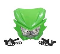 FHCBUTAE Plaque De Phare Halogène Universelle 12V Pour Moto Pit Bike Pour KLX 250 150 450 Phare Avant(Vert)
