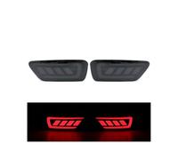 FHCBUTAE Pour Dodge Pour Journey 2011-2017 Une Paire De Feux Arrière Accessoires De Voiture Pare-chocs Arrière Feu Stop Clignotants Fluides(2Pcs-Black Shell)