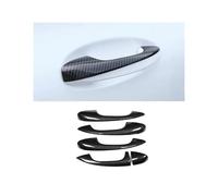 FHCBUTAE Pour Mercedes-Pour Benz E GLC W213 W205 X253 5x Garniture De Couvercle De Décoration De Poignée De Porte Extérieure Chromée(Carbon fiber color)