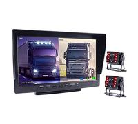 FHD 192 0x1080p 10 pouces IPS Véhicule de bus de camion à écran DVR Moniteur de stationnement Enregistreur avec 2 canaux avant le côté arrière avant Ahd Caméra de voiture(1 Camera-20m)