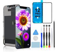 FHD Screen for iPhone 12 Pro Max,Replacement LCD Retina 6.7"" Full HD Touch Digitizer Frame Assembly