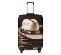 FHEBNDS American West Rodeo Housse de bagage lavable approuvée par la TSA en élasthanne élastique anti-rayures pour bagages de 45,7 à 81,3 cm, Noir , L