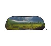 FHEBNDS Belle trousse de maquillage pour femmes et hommes - Grande trousse à crayons esthétique, pochette à crayons, porte-monnaie, trousse de maquillage en cuir avec fermeture éclair, organiseur de