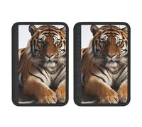 FHEBNDS Big Tiger Lot de 2 housses universelles douces et confortables pour ceinture de sécurité de voiture, sac à dos, épaule, coussin de protection pour harnais pour accessoires d'intérieur de