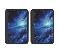 FHEBNDS Blue Universe Lot de 2 housses de ceinture de sécurité universelles douces et confortables pour ceinture de sécurité de voiture, sac à dos, épaule, coussin de protection pour harnais pour