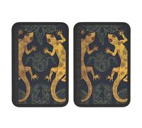 FHEBNDS Gecko Lizards Lot de 2 housses universelles douces et confortables pour ceinture de sécurité de voiture, sac à dos, épaule, coussin de protection pour harnais pour intérieur de voiture