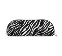 FHEBNDS Grande trousse de maquillage avec imprimé zèbre pour homme et femme - Trousse à crayons esthétique, pochette à monnaie, trousse de maquillage en cuir avec fermeture éclair, organiseur de