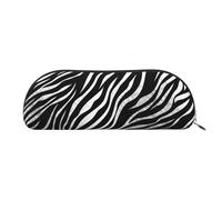 FHEBNDS Grande trousse de maquillage avec imprimé zèbre pour homme et femme - Trousse à crayons esthétique, pochette à monnaie, trousse de maquillage en cuir avec fermeture éclair, organiseur de
