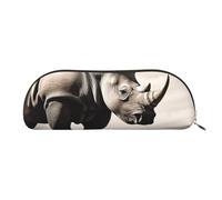 FHEBNDS Grande trousse de maquillage en cuir avec fermeture éclair pour homme et femme - Motif animaux de l'Afrique du Sud, doré, Taille unique