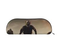 FHEBNDS Grande trousse de maquillage Zombie pour homme et femme - Grande trousse à crayons esthétique, pochette à monnaie, trousse de maquillage en cuir avec fermeture éclair - Organiseur de bureau